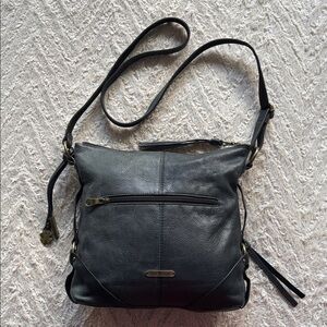 Lucky Brand Black Crossbody Leather Bag